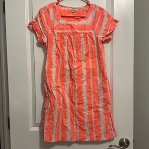 Pink and white gap dress